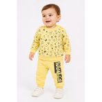 %100 Pamuk Erkek Bebek Çocuk Alt Üst Takım Pijama 538