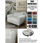 %100 Pamuk Fransız Kumaş Tekli Komple Giydirme Tekli & Berjer , Bohem, Porto, Vb Model Koltuk Kılıfı - 80 x 100 cm - Krem