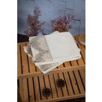 %100 Pamuk İnci Güpürlü Çeyizlik 2'Li Havlu 50X90 - Vizon