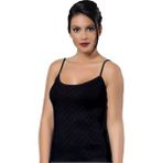 %100 Pamuk Ip Askılı Transfer Atlet Siyah 6'lı Paket 1303 - 2XL