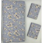 %100 Pamuk Kumaş Lastikli Çarşaf+Yastık Kılıfı Köşe Derinliği 28-30 cm Yumuşak Kumaş Yeni Sezon - 180x200 - Mavi