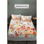 %100 Pamuk Lastikli Çarşaf Özel Tasarım 5d Dijital 60 Tel Dancing Roses