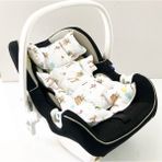 %100 Pamuk Müslin Puset Minderi - 0 - 13 kg - Açık Gri