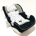 %100 Pamuk Müslin Puset Minderi - 0 - 13 kg - Antrasit