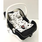 %100 Pamuk Müslin Puset Minderi - 0 - 13 kg - Bebe Mavi