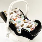 %100 Pamuk Müslin Puset Minderi - 0 - 13 kg - Kırmızı