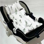 %100 Pamuk Müslin Puset Minderi - 0 - 13 kg - Mor