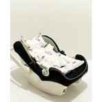 %100 Pamuk Müslin Puset Minderi - 0 - 13 kg - Pudra