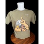 100 % Pamuk O Yaka Erkek T-Shirt Tekstil Üzerine Doğrudan Baskı ile - Haki