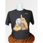 100 % Pamuk O Yaka Erkek T-Shirt Tekstil Üzerine Doğrudan Baskı ile - XL - 001-Siyah