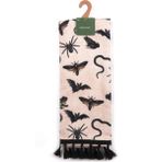 %100 Pamuk Özel Seri 40X65 Halloween Püsküllü El Havlusu Hediye Havlu - 40 x 65 cm - Krem
