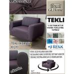 %100 Pamuk Petek Kumaş Tekli Komple Giydirme Tekli & Berjer , Bohem, Porto, Vb. Model Koltuk Kılıfı - 80 x 100 cm - Mürdüm