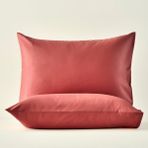 %100 Pamuk Saten Basic Standart 2'li Yastık Kılıfı Bordo (50X70 Cm) - Custom