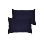 %100 Pamuklu Akfil 50X70Cm Yastık Kılıfı 2'Li (Gizli Fermuarlı), Lacivert
