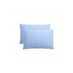 %100 Pamuklu Akfil 50X70Cm Yastık Kılıfı 2'Li (Gizli Fermuarlı), Mavi