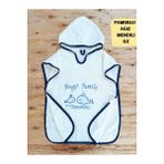 %100 Pamuklu Başlıklı Bebek Banyo Havlusu - Yumuşak & Su Emici Nakışlı Bebek Havlusu