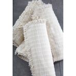 %100 Pamuklu Buldan Işi Çekyat-Koltuk Örtüsü 180x300 Msslnd94 krem