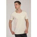 %100 Pamuklu Cepli Bisiklet Yaka Erkek T-Shirt