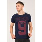 %100 Pamuklu Kabartma Baskılı Bisiklet Yaka Erkek T-Shirt