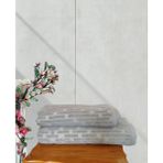 %100 Pamuklu Kilim Banyo Takımı 1 Adet 50X90 cm ve 1 Adet 90X150 cm Boy Havlusu - 90 x 150 cm - 50 x 90 cm - Antrasit