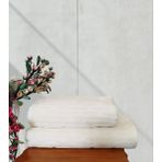 %100 Pamuklu Kilim Banyo Takımı 1 Adet 50X90 cm ve 1 Adet 90X150 cm Boy Havlusu - 90 x 150 cm - 50 x 90 cm - Bej
