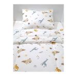 %100 Pamuklu Kumaştan Poplin Bebek & Yenidoğan & Çocuk Yorgan Yastık Takımı 70 X 120 Cm (3'LÜ SET)