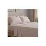 %100 Pamuklu Saten 120X200+30 Cm Lastikli Çarşaf Seti, Pembe