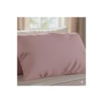 %100 Pamuklu Saten 55X75Cm Büyük Boy Yastık Kılıfı 2 Adet (Fermuarlı), Pembe