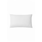 %100 Pamuklu Saten Orta Boy 45X65Cm Yastık Kılıfı 2Li (Gizli Fermuarlı), Beyaz