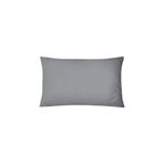 %100 Pamuklu Saten Orta Boy 45X65Cm Yastık Kılıfı 2Li (Gizli Fermuarlı), Gri