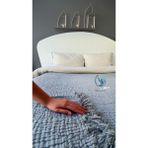 %100 Pamuklu Tek Kişilik Müslin Pike Antrasit Gri 160X230 - Antrasit Gri - Antrasit - Gri - 160 x 230 cm