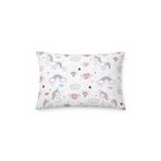 %100 Pamuklu Unicorn Orta Boy 40X60 Cm Yastık Kılıfı 2 Adet(Fermuarlı), Pembe