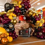 100 parça KOLAY DIY - Harry Potter Balonları Garland Kemer Kiti BONUS Snitch ile - Harry Potter Doğum Günü Partisi Süslemeleri ve Bebek Partisi için Malzemeler, Seçilmiş Bir, Büyücü Bordo Siyah