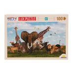 100 Parça Puzzle: Safari Hayvanları