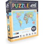 100 Parça Puzzle - World Map (Dünya Haritası)