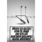 100 Saat Kablolu Boyun Askılı Dijital Göstergeli Bluetooth Kulaklık ( Lisinya )