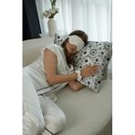 %100 Saf İpek Uyku Maskesi Göz Bandı (Off White)