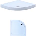 100 x 100 Oval Monoblok Duş Teknesi H:10 cm