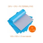 100 X 100 X 1,5 Mm Gri Termal İletken Pad - 15 W/m-k