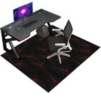 100 x 120 cm Sert Zeminler için Ofis Koltuğu Paspası - Sert Ahşap Laminat ve Parke için Kaymaz Ağır Hizmet Koruyucu - Tekerlekli Sandalyeler için Büyük Zemin Paspası