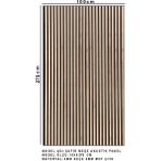 100 x 275 cm Mdf Kaplamalı Ahşap Akustik Duvar Paneli ( Safir Meşe )