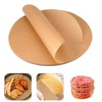 100 yaprak fırın kağıdı, yuvarlak, 22 cm yuvarlak yapışmaz pişirme kağıdı, fırın kağıdı, sıcak hava fritözü, hamburger kağıdı, yuvarlak parşömen kağıdı, tava, fırın, mangal, buhar için