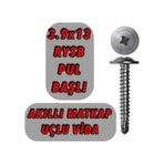 1000 Adet 3.9X13 Rysb Matkap Uçlu Akıllı Vida Pul Başlı
