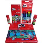 1000 Çeşit Hediye Dünyası Pritt Okul Seti Kuru Boya Sulu Boya Pastel Boya(Çantalı) Stick Yapıştırıcı
