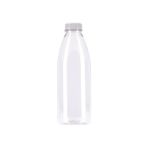 1000 ml Boş Pet Şişe (1 Litre) Kilitli Kapaklı-Gıda Için Uygun Şeffaf Pet Şişe 12 Adet - 1 lt - Beyaz