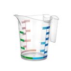 1000 ml Renkli Dereceli Sert Plastik Mutfak Ölçü Kabı (4604)