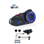 1000 Mt 2K Kameralı Wifi Intrcom FM Radyolu Anti Titreşim Kask Kulaklık Su Geçirmez 6 Eş Profesyonel