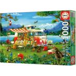 1000 Parça Harika Kamp Tatili Puzzle - 19922 - Camping Holiday