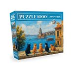 1000 Parça Puzzle - Maiden's Tower Cats (Kız Kulesi Kedileri)