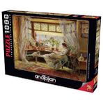 1000 Parça Puzzle: Pencere Keyfi